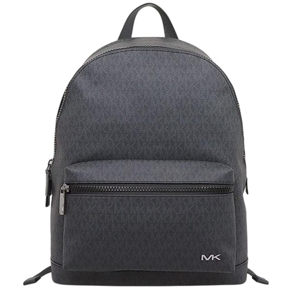 Michael Kors Cooper Signature Backpack – Black Logo-Print Canvas